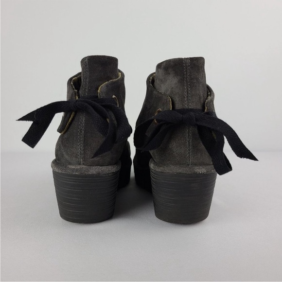 Fly London suede wedge ankle boots - Picture 4 of 8